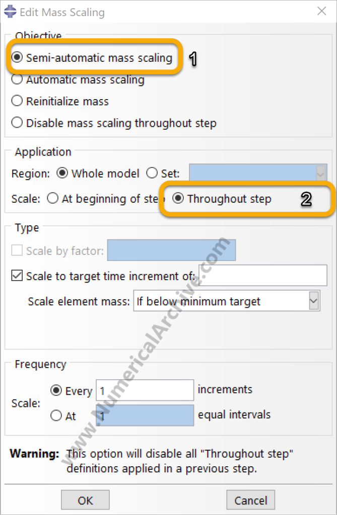 Mass Scaling in ABAQUS