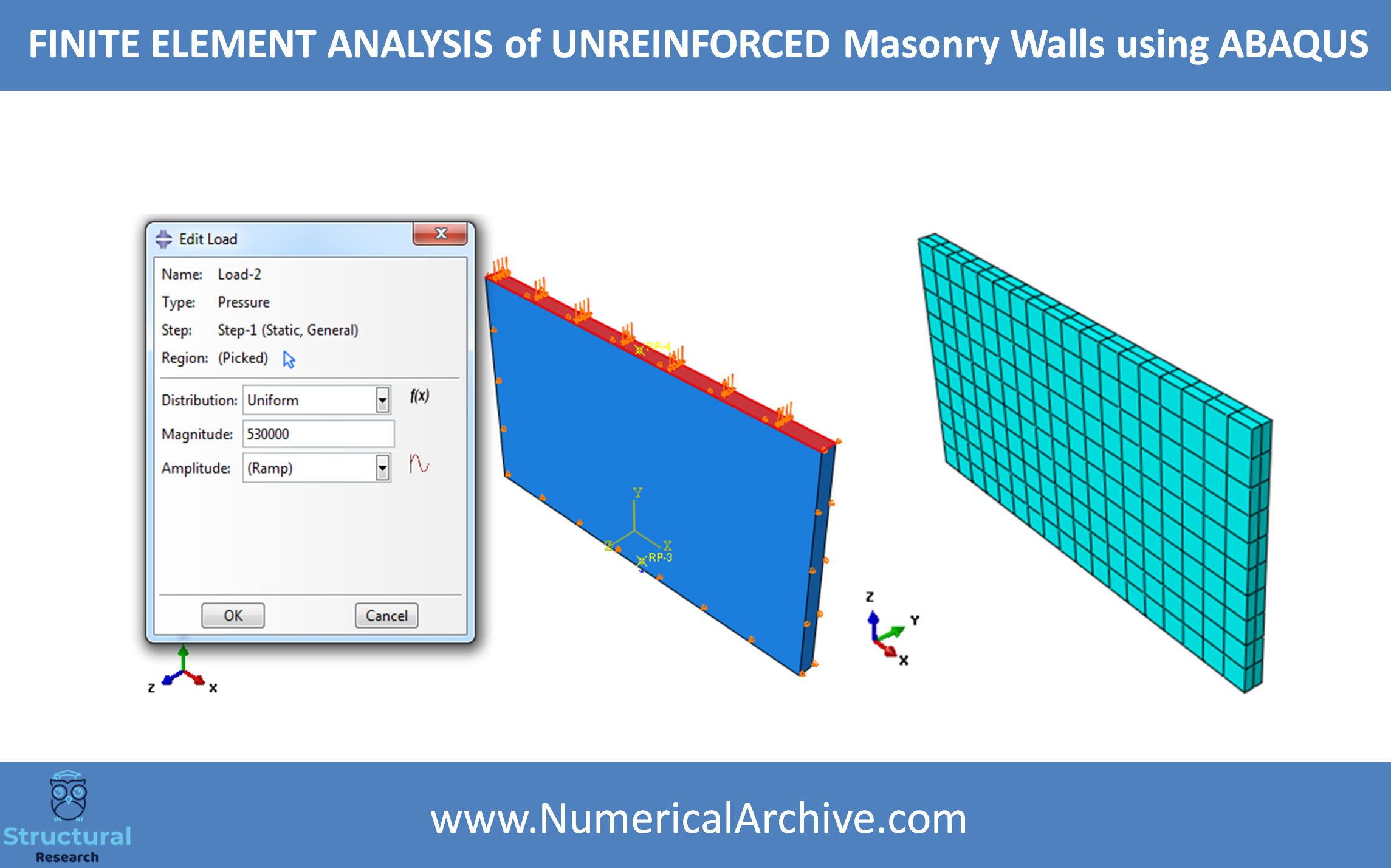 Composite Macro-Modelling of Masonry Walls — ABAQUS Model thumbnail 2